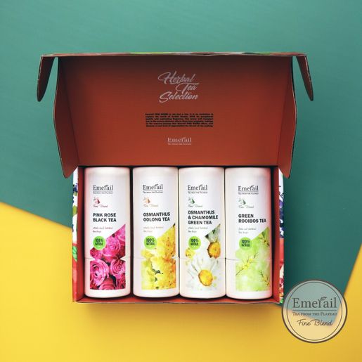 Emerail Collection Herbal Tea Gift Set (4 flavors* 15 Tea Bags) — authentic Hong Kong health & beauty