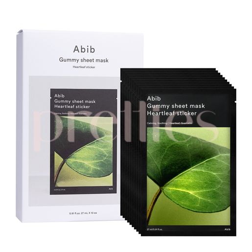 Abib Gummy Sheet Mask - Heartleaf Sticker (10 Sheet/Box) RandomVer — authentic Hong Kong health & beauty
