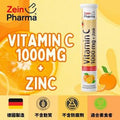 Zein Pharma Vitamin C 1000 mg + Zinc 10 mg, 20 tablets (EXP:NOV 2027) — authentic Hong Kong health & beauty