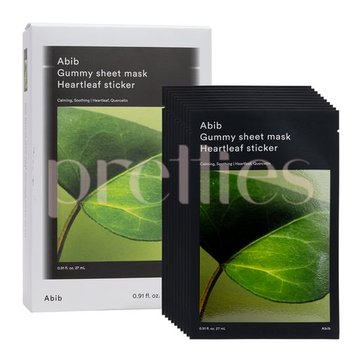 Abib Gummy Sheet Mask - Heartleaf Sticker (10 Sheet/Box) RandomVer — authentic Hong Kong health & beauty