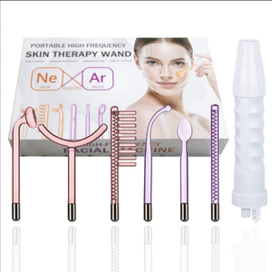 雜乜鋪 High frequency electrotherapy device set 6-piece beauty device accessories Glass electrotherapy tube — authentic Hong Kong health & beauty