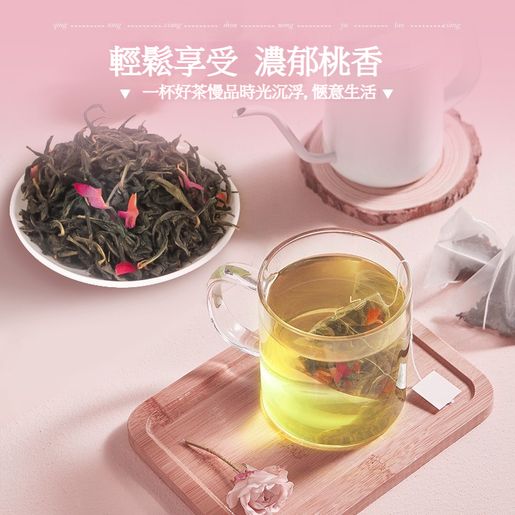 尚·烏龍 Peach Oolong Tea, White Peach Oolong Tea, Fruit Tea Flower Tea Bag, 3g x 10 packs — authentic Hong Kong health & beauty