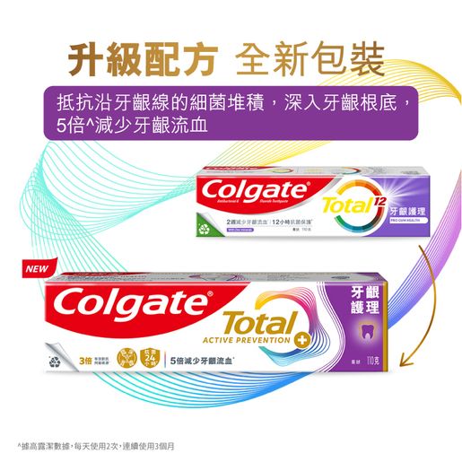 高露潔 [Twin Pack] Total Pro Gum Health Toothpaste - Reduce Gum Bleeding (Random Delivery) — authentic Hong Kong health & beauty
