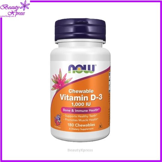 NOW Foods Chewable Vitamin D-3 1,000 IU 180 Chewables [Genuine Goods] — authentic Hong Kong health & beauty