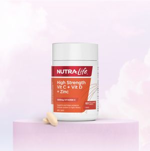 紐樂 High Strength Vit C 1200mg + Vit D + Zinc  (Exp. Date: 7/3/2028) — authentic Hong Kong health & beauty