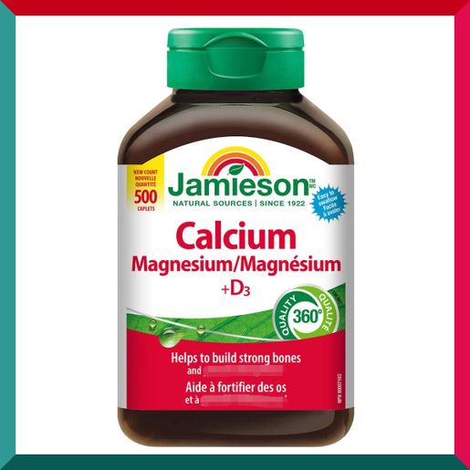 Jamieson Jamieson Calcium Mangesium with Vitamin D 500 caplets (EXP:10/2028*) — authentic Hong Kong health & beauty