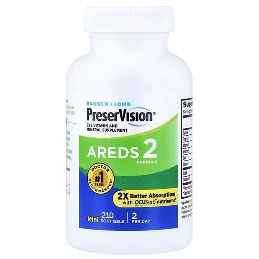 博士倫 PreserVision AREDS 2 Formula 210 Softgels Lutein Zeaxanthin Vitamins Various Packing (EXP: 11/2027) — authentic Hong Kong health & beauty