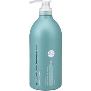 熊野油脂 Salon Link Amino Acid + Silk Protein Shampoo (Repair & Protect) 1000ml - 33740 — authentic Hong Kong health & beauty