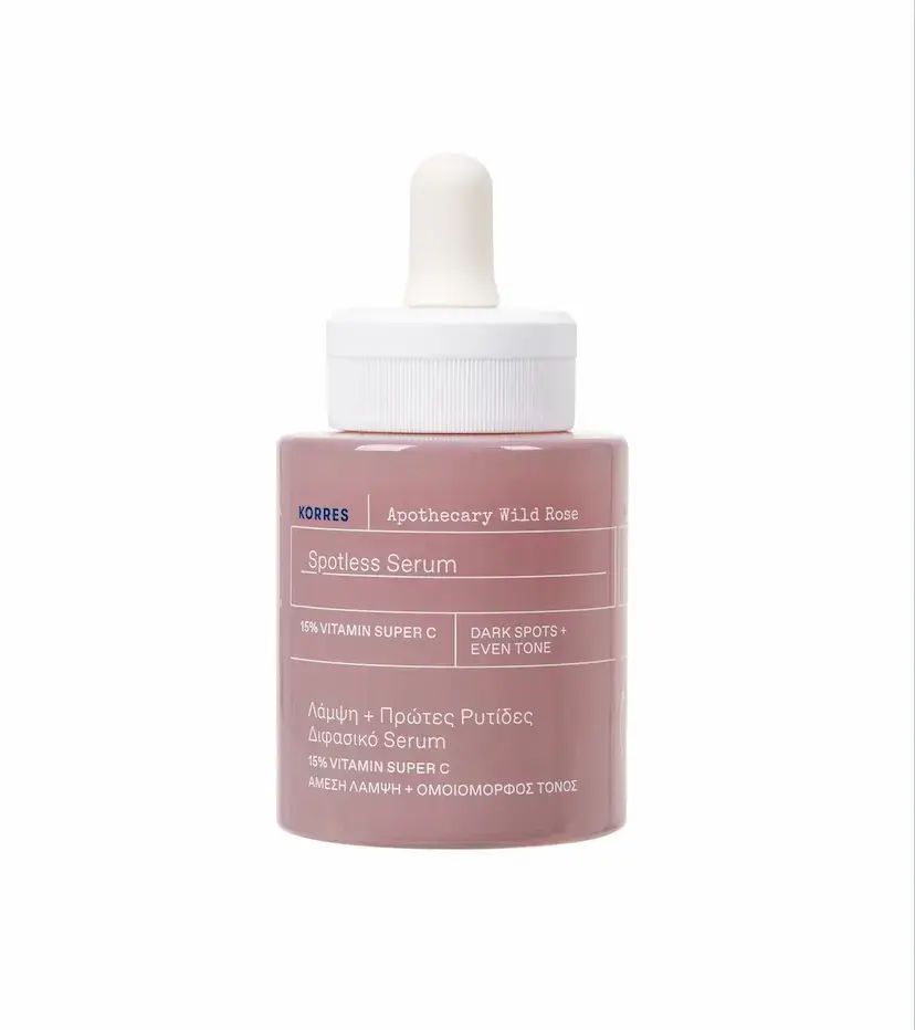 KORRES Wild Rose 15% Vitamin C Spotless Serum 30ml — authentic Hong Kong health & beauty