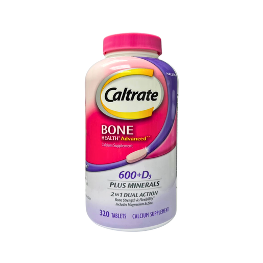 佳存 320 tablets Calcium 600 + Vitamin D3 Dual Action Parallel Import — authentic Hong Kong health & beauty