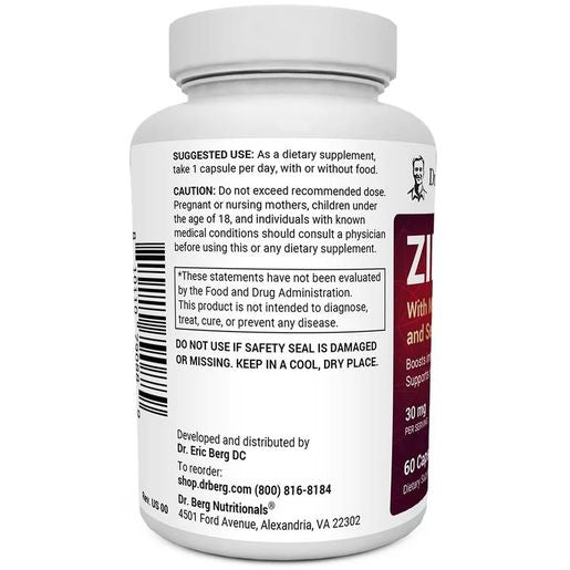 Dr.Berg Zinc with Magnesium, Vitamin D3 and Selenium – 30 mg of Zinc Parallel Import — authentic Hong Kong health & beauty