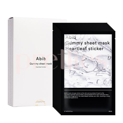 Abib Gummy Sheet Mask - Heartleaf Sticker (10 Sheet/Box) RandomVer — authentic Hong Kong health & beauty